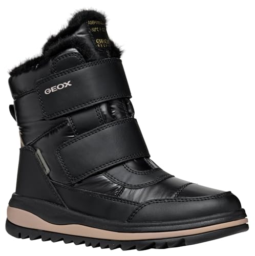 Geox J ADELHIDE Girl B AB Snow Boot, Black, 35 EU von Geox