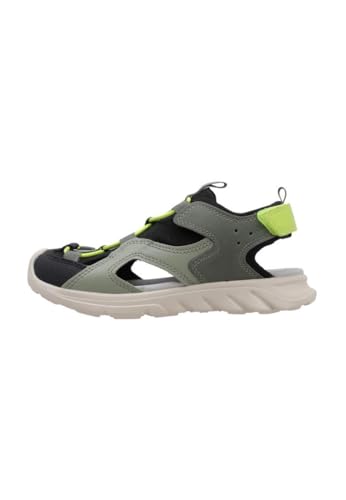 Geox J AIRADYUM BO Sandal, Military/Lime, 33 EU von Geox