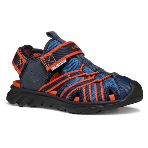 Geox J AIRADYUM BO Sandal, Navy/Red, 28 EU von Geox