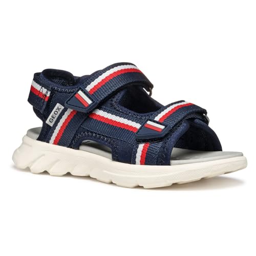 Geox J AIRADYUM BO Sandal, Navy/Red, 32 EU von Geox