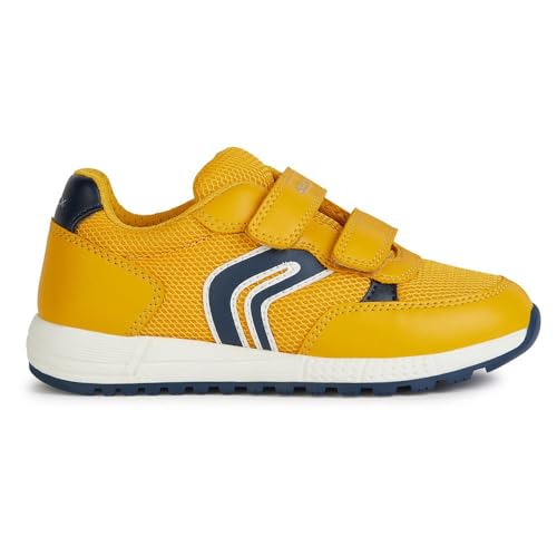 Geox J ALBEN Boy C Sneaker, OCHREYELLOW/Navy, 29 EU von Geox