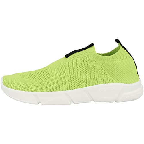 Geox J ARIL Boy Sneaker, Lime/Black, 39 EU von Geox