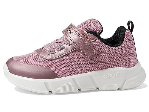 Geox J ARIL Girl D Sneaker, Rose/Black, 34 EU von Geox