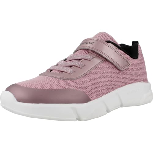 Geox Damen J Aril Girl D Sneaker, Rose Black, 38 EU von Geox