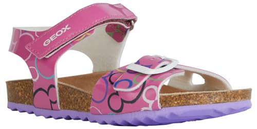 Geox Damen J Adriel Girl C Sandal, Fuchsia Multicolor, 38 EU von Geox