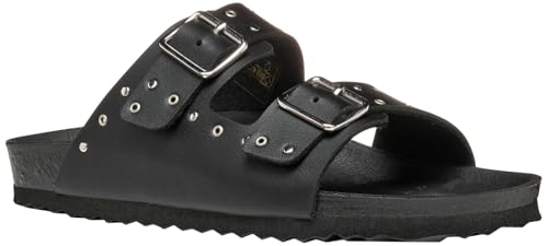 Geox J Adriel Girl J Sandal, Black/Silver, 35 EU von Geox