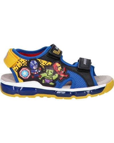 Geox J Android Boy Sandal, Black/ROYAL, 24 EU von Geox