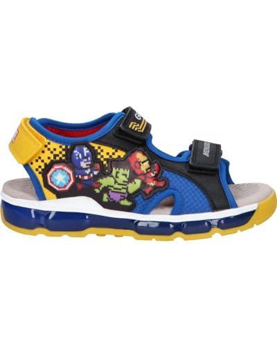 Geox J Android Boy Sandal, Black/ROYAL, 32 EU von Geox