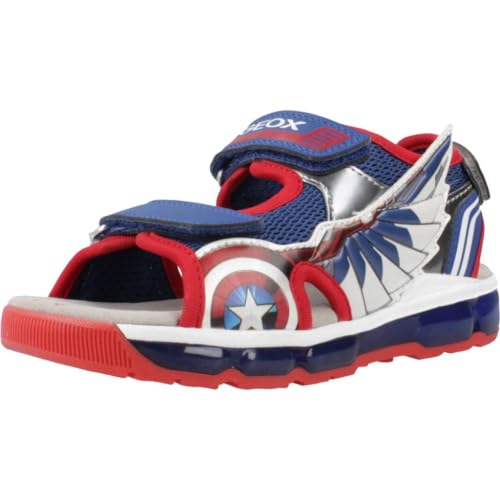 Geox J Android Boy Sandal, Blue/RED, 30 EU von Geox