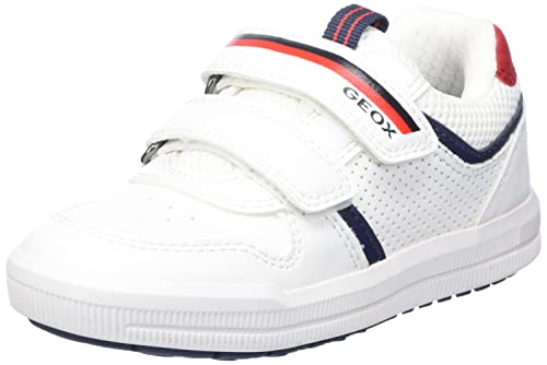 Geox J Arzach Boy Sneaker, White/Navy, 32 EU von Geox