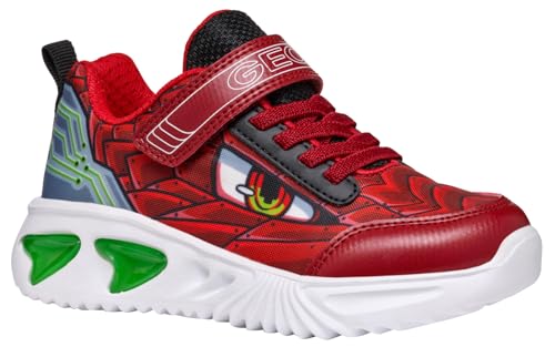 Geox J Assister Boy B Sneaker, DK RED, 37 EU Geox J Assister Boy B Sneaker, DK RED, 37 EU von Geox