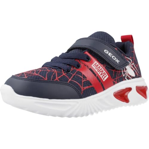 Geox J Assister Boy D Sneaker, Navy/DK RED, 28 EU von Geox