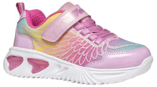 Geox J Assister Girl B Sneaker, PINK/Multicolor, 34 EU von Geox