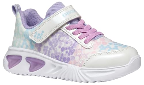 Geox J Assister Girl B Sneaker, White/Lilac, 35 EU Geox J Assister Girl B Sneaker, White/Lilac, 35 EU von Geox