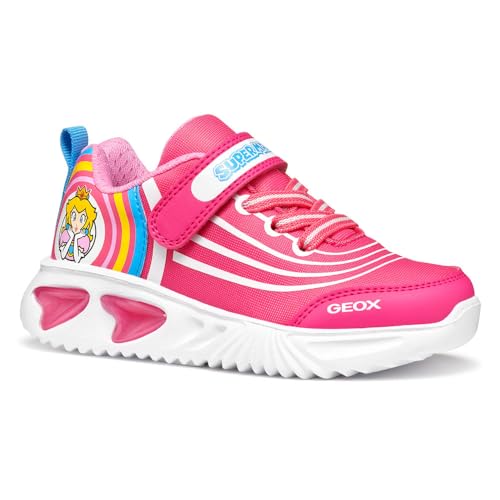 Geox J Assister Girl C Sneaker, Fuchsia, 36 EU von Geox
