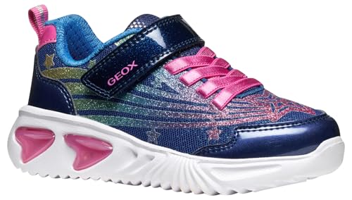 Geox J Assister Girl Sneaker, Blue/Multicolor, 38 EU Geox J Assister Girl Sneaker, Blue/Multicolor, 38 EU von Geox