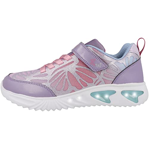 Geox J Assister Girl Sneaker, LT Violet/WATERSEA, 32 EU von Geox