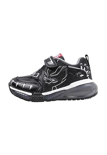 Geox J BAYONYC Boy Sneaker, Black Silver A, 27 EU von Geox