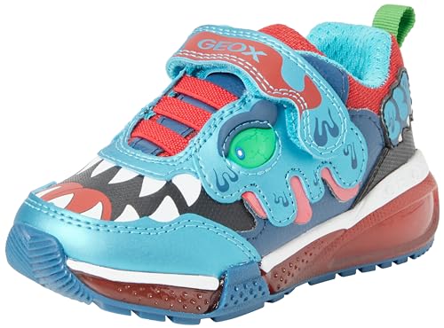 Geox J BAYONYC Boy Sneaker, LT Blue/RED, 38 EU Geox J BAYONYC Boy Sneaker, LT Blue/RED, 38 EU von Geox