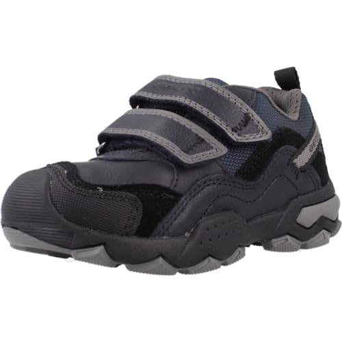 Geox J BULLER Boy A Sneaker, Navy/Grey, 30 EU von Geox