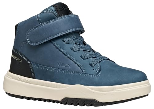 Geox J BUNSHEE Boy B ABX Ankle Boot, Denim/Black, 30 EU von Geox