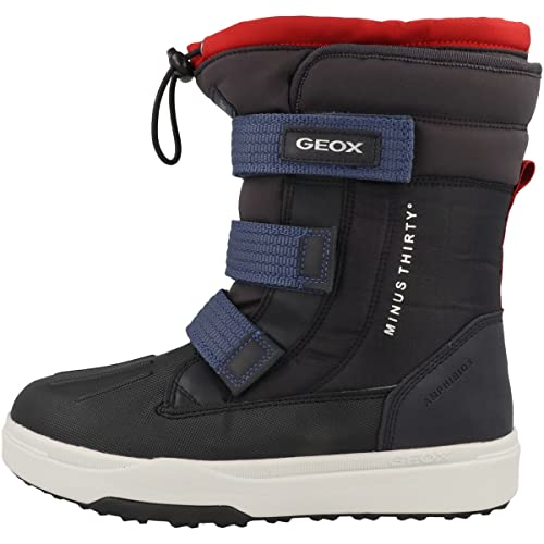 Geox Jungen J Bunshee Pg Boy B A Stiefel, Navy Red, 28 EU von Geox