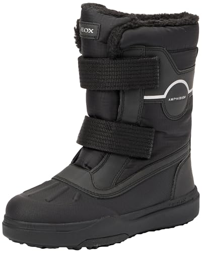 Geox J BUNSHEE PG Boy B A Snow Boot, Black, 28 EU von Geox