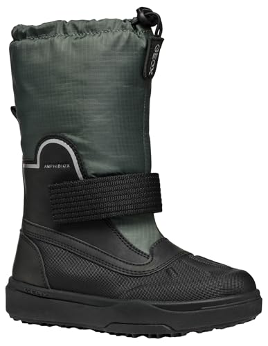 Geox J BUNSHEE PG Boy B A Snow Boot, Forest/Black, 32 EU von Geox