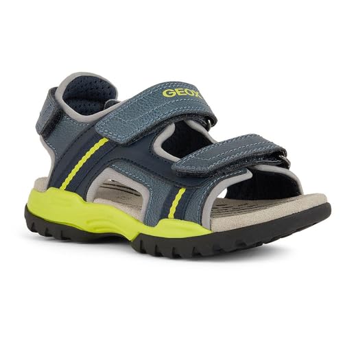 Geox J Borealis Boy A Sandal, AVIO/Lime, 33 EU von Geox