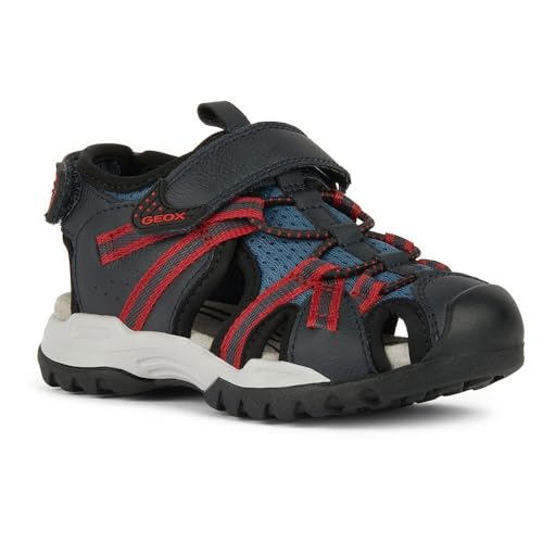 Geox J Borealis Boy B Sandal, AVIO/RED, 39 EU von Geox