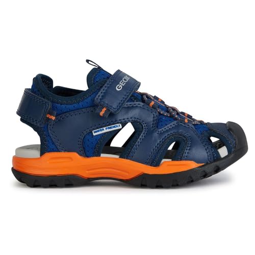 Geox J Borealis Boy C Sandal, ROYAL/ORANGE, 36 EU von Geox