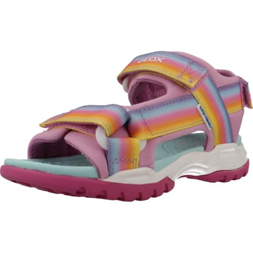 Geox J Borealis Girl A Sandal, Dk Pink/Multicolor, 27 EU Geox J Borealis Girl A Sandal, Dk Pink/Multicolor, 27 EU von Geox
