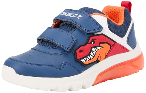 Geox J CIBERDRON Boy A Sneaker, AVIO/RED, 34 EU von Geox