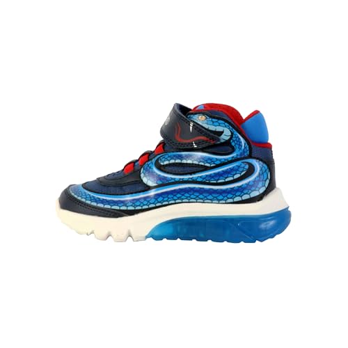 Geox J CIBERDRON Boy B Sneaker, Navy/Sky, 26 EU von Geox