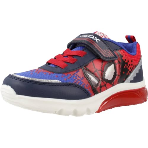 Geox J CIBERDRON Boy F Sneaker, Navy/RED, 30 EU von Geox