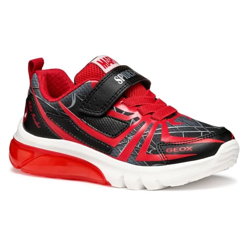 Geox J CIBERDRON Boy G Sneaker, Black/Red, 34 EU Geox J CIBERDRON Boy G Sneaker, Black/Red, 34 EU von Geox