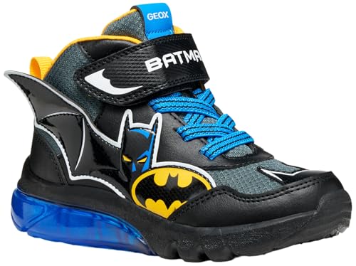 Geox J CIBERDRON Boy Sneaker, Black/Yellow, 33 EU Geox J CIBERDRON Boy Sneaker, Black/Yellow, 33 EU von Geox