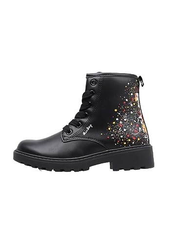 Geox J Casey Girl Ankle Boot, Black/Multicolor, 32 EU von Geox