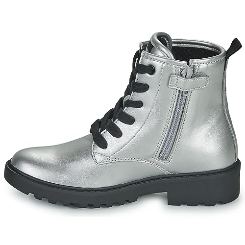 Geox J Casey Girl Ankle Boot, DK Silver, 29 EU von Geox