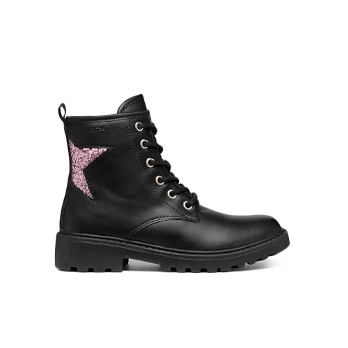 Geox J Casey Girl G Ankle Boot, Black/LT Rose, 37 EU Geox J Casey Girl G Ankle Boot, Black/LT Rose, 37 EU von Geox