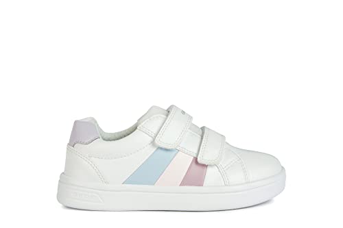 Geox Damen J DJROCK Girl Sneaker, White/PINK, 37 EU von Geox