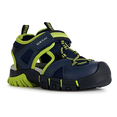 Geox J DYNOMIX Boy Sandal, Navy/Lime, 32 EU Geox J DYNOMIX Boy Sandal, Navy/Lime, 32 EU von Geox