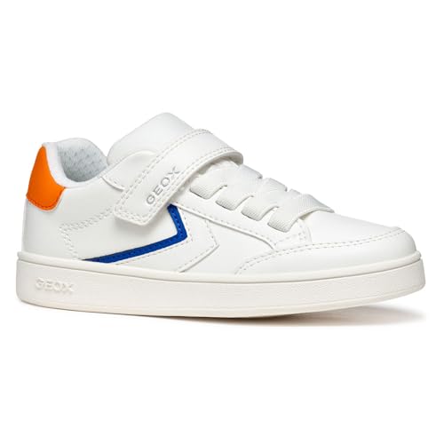 Geox J ECLYPER Boy A Sneaker, White/Lt Orange, 32 EU Geox J ECLYPER Boy A Sneaker, White/Lt Orange, 32 EU von Geox