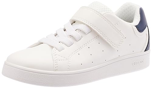 Geox J ECLYPER Boy A Sneaker, White/Navy, 36 EU von Geox
