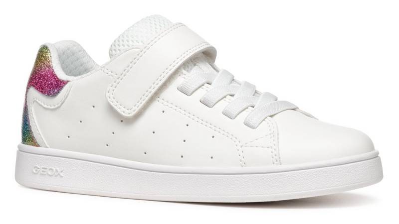 Geox J ECLYPER GIRL Slip-On Sneaker, Pride Sneaker, Regenbogen Sneaker mit bunt glitzernder Ferse von Geox