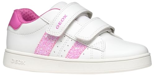 Geox J ECLYPER Girl A Sneaker, White/Fuchsia, 25 EU Geox J ECLYPER Girl A Sneaker, White/Fuchsia, 25 EU von Geox