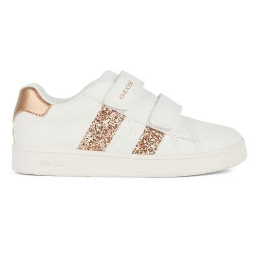 Geox J ECLYPER Girl A Sneaker, White/Rose Gold, 26 EU Geox J ECLYPER Girl A Sneaker, White/Rose Gold, 26 EU von Geox