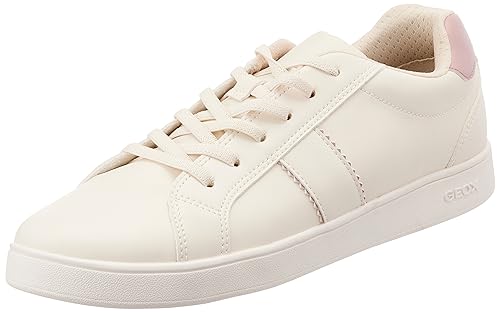 Geox J ECLYPER Girl C Sneaker, LT Ivory/Old Rose, 30 EU von Geox