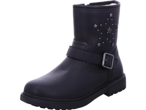 Geox J Eclair Girl Ankle Boot, Black, 30 EU von Geox