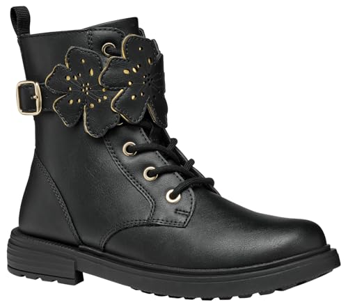 Geox J Eclair Girl Ankle Boot, Black, 32 EU von Geox